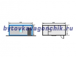 Жилой блок-контейнер 6м